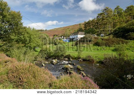 Badgworthy River in Doone Valley, Exmoor, North Devon