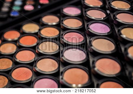 Shade Of Powder To Makeup Woman Face