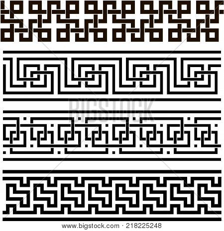 Greek seamless ornament vector background for print