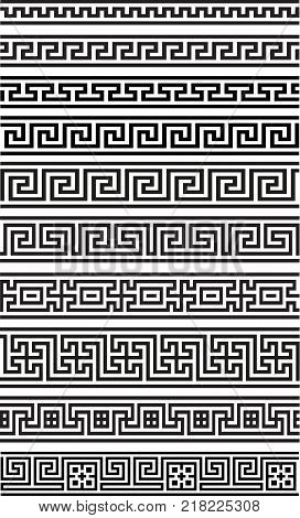Greek seamless ornament vector background for print