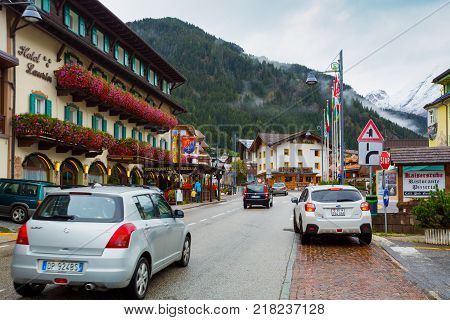 View Of The Central Streets In The Canazei