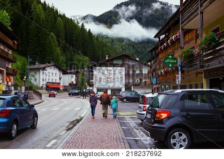 View Of The Central Streets In The Canazei