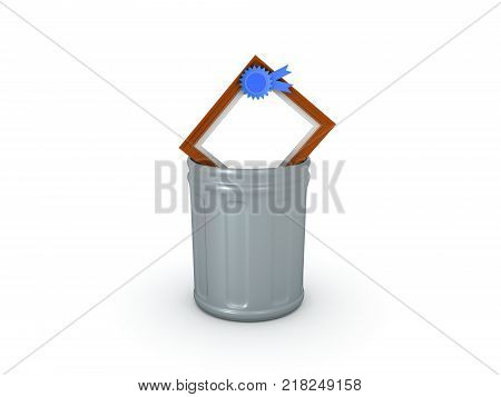 3D Character announcing X-MAS. Isolated on white.
