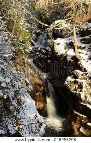 A view of the falls of Bruar in rural Perthshire