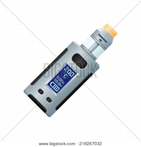 Vector Vaporizer Atomizer Device Illustration.