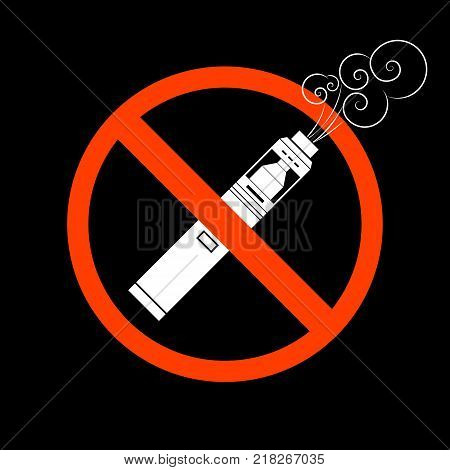 Vector Vaporizer Atomizer Device Illustration.