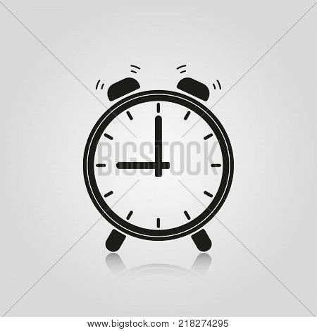 Alarm clock icon isolated on white background. Stock - Vector illustration for your design and business