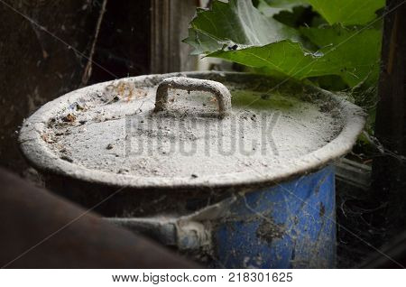 old cruse rustic still life part. silverware