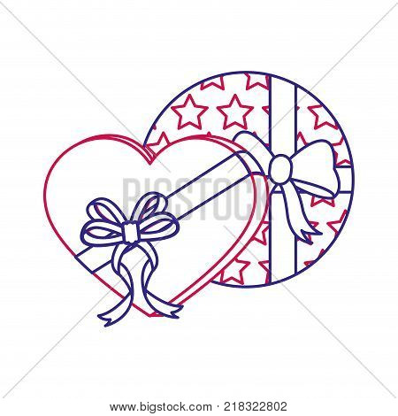 Gifts of present surprise and celebration theme Isolated design Vector illustration