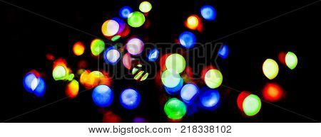 Multicolored bokeh. Bokeh. Colored abstract background. layout design can be used for a background concept or festival background.