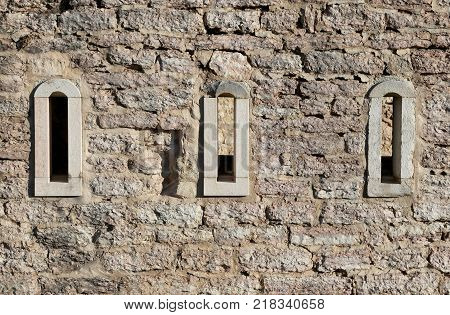 Bright Window Of A Ancient Fortress