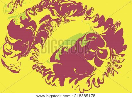 Background abstract image with pink and yellow colors