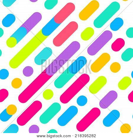 Tendy illustration backgrounds seamless pattern with abstract shapes art for covers banners flyers and posters.