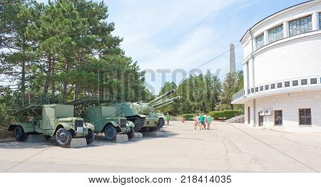 SEVASTOPOL, CRIMEA - AUGUST 11, 2012: Diorama 
