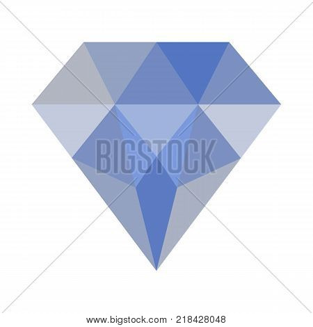 Diamond Blue Icon Symbol Design. Vector illustration isolated on white background