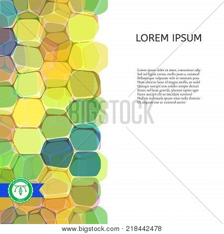 Abstract Colorful Roundish Honeycomb Background. Vector illustration