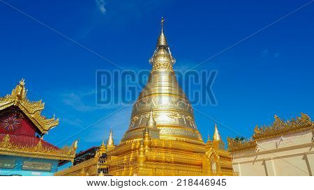 Sandamuni Pagoda in Mandalay Myanmar on Sandamuni Pagoda is a Buddhist stupa located southwest of Mandalay.
