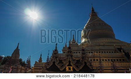 Sandamuni Pagoda in Mandalay Myanmar on Sandamuni Pagoda is a Buddhist stupa located southwest of Mandalay.