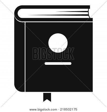 Book encyclopedia icon. Simple illustration of book encyclopedia vector icon for web