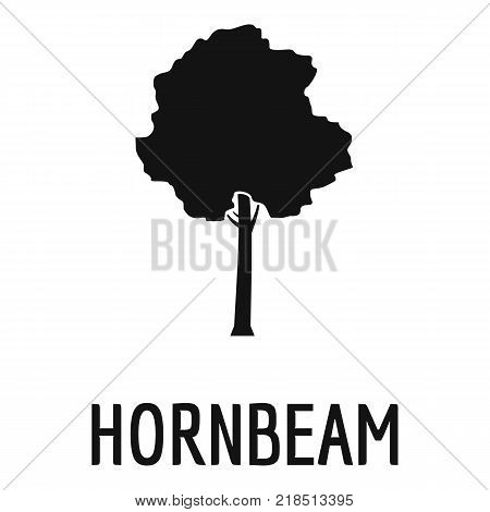 Hornbeam tree icon. Simple illustration of hornbeam tree vector icon for web