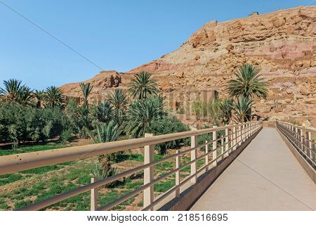 bridge at ait ben haddou village in morocco