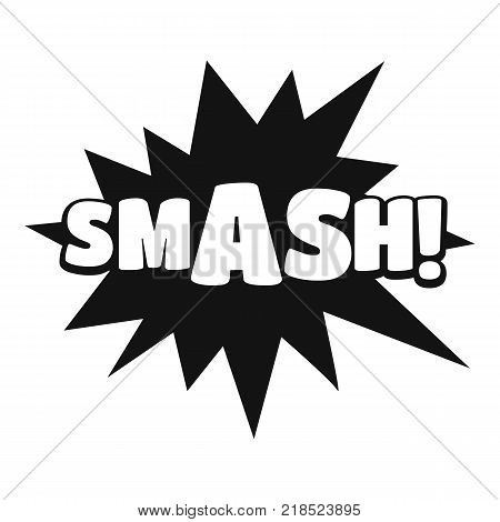 Comic boom smash icon. Simple illustration of comic boom smash vector icon for web