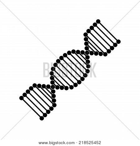 DNA Icon Symbol Design. Flat Vector illustration isolated on white background. DNA helix