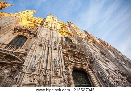 Interer Of Gallery Vittorio Emanuele Ii In Square Of Duomo In Milan,  Italy.