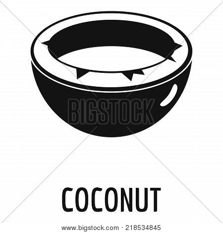 Coconut icon. Simple illustration of coconut vector icon for web