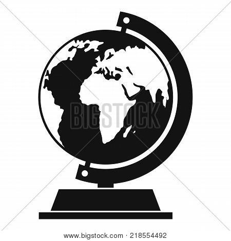 Globe icon. Simple illustration of globe vector icon for web