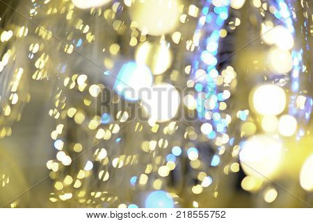 Garland lights Bokeh texture background different colors 1