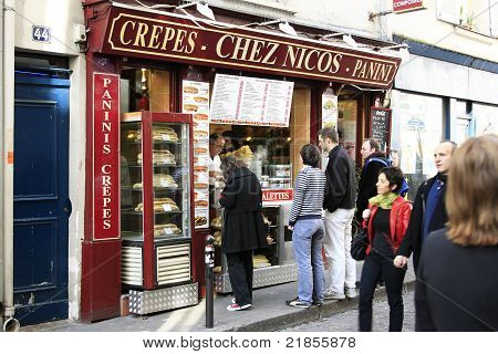 Crepes Street Restaurant Parigi