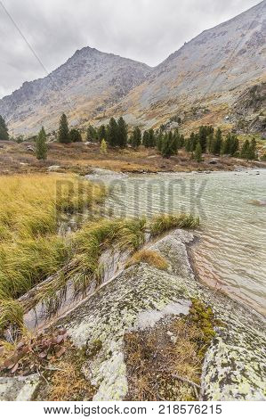 Katunsky Ridge. Altai Mountains Landscape.