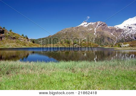 Lago di montagna in Svizzera