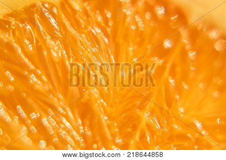 Very close up of orange macro texture. Abstract background. Selective focus. Extremly short field of depth