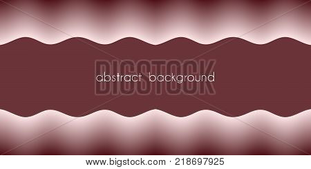 Wavy pattern creates a frame with space for text, vector