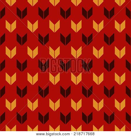 Ethnic Style Seamless Pattern With Chevron Lines. Native Americans Ornament. Tribal Motif. Colorful