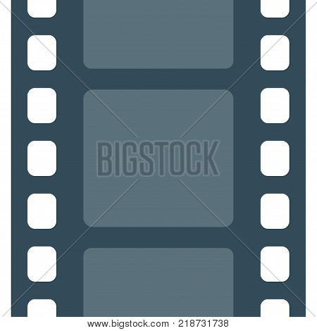 Movie and photography 35 mm film strip template. Film with frames movie seamless pattern. Vector illustration