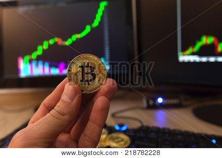 Gold Bitcoin Coin