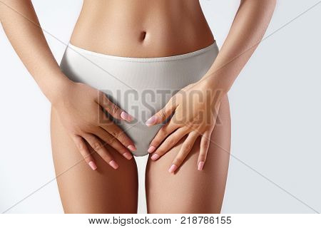Spa, Wellness. Brazilian Bikini Depilation, Epilation. Beautiful Sexy Hips. Intimate Plastic Surgery