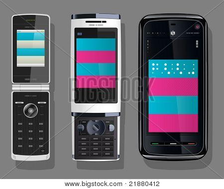 ภาพเวกเตอร์ของโทรศัพท์มือถือ