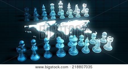 Project Management on a Global Scale Concept 3D Render