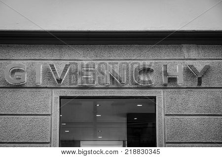 Milan - October 9, 2016:  Givenchy Store In Milan