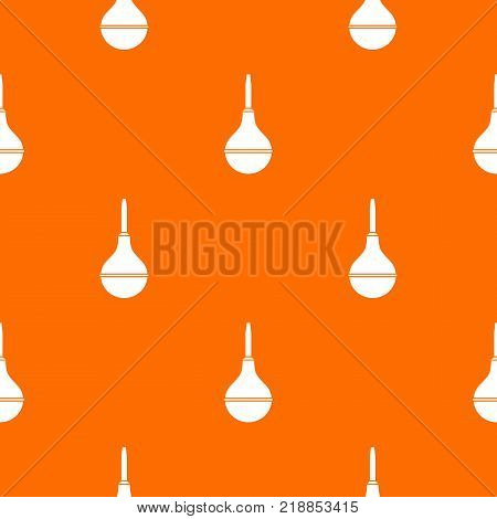 Medical pear pattern repeat seamless in orange color for any design. Vector geometric illustration
