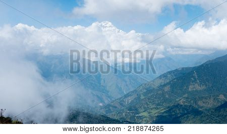 Himalaya mountain range, Annapurna treking, Nepal