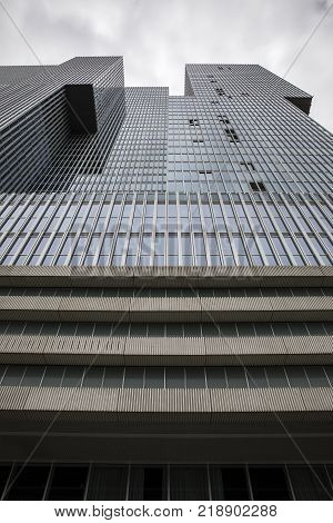 Rotterdam, The Netherlands - June 17, 2017: De Rotterdam Modern Building Designed By Rem Koolhaas In