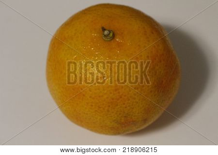 Mandarin orange on a white background healthy vitamin c