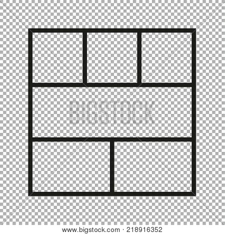 Vector frames photo collage for print illustration