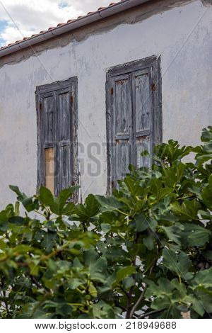 XANTHI, GREECE - SEPTEMBER 23, 2017: Street and old houses in old town of Xanthi, East Macedonia and Thrace, Greece