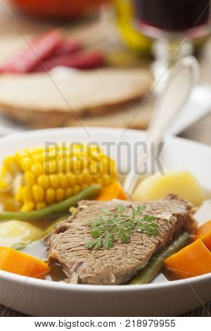 bowl of calzuela a latin american dish